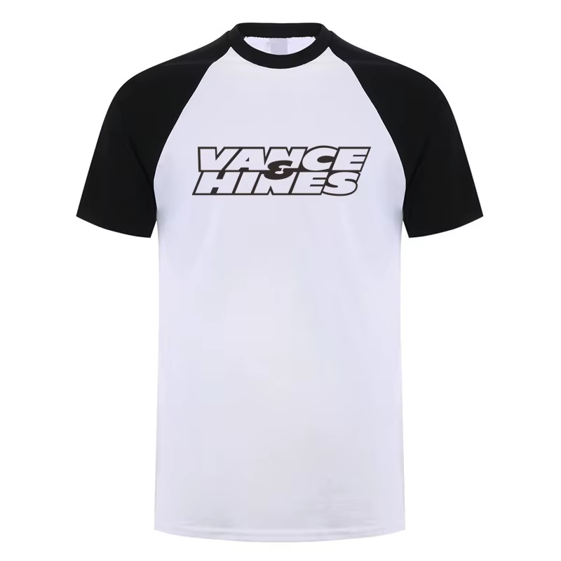 Vance et Hines T Shirt d'été Hommes Coton à manches courtes