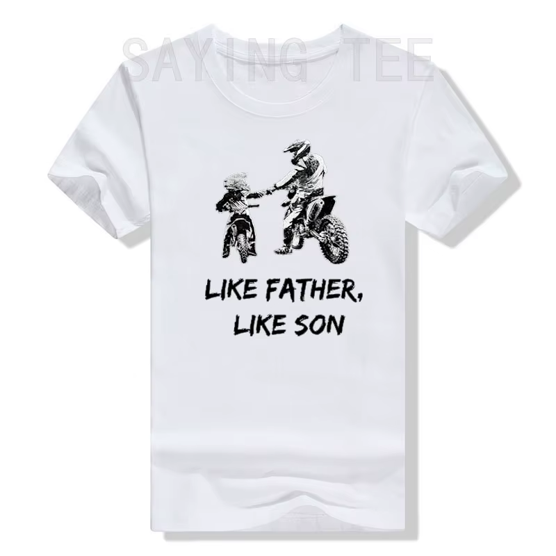 T-shirt graphique comme un père et un fils