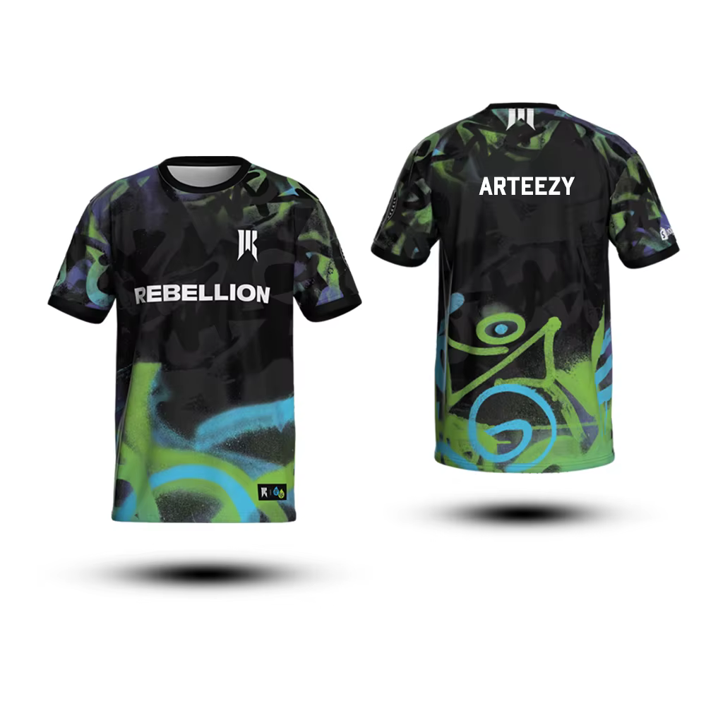 Maillot personnalisable DOTA2 Esports Gear Shopify Rebellion