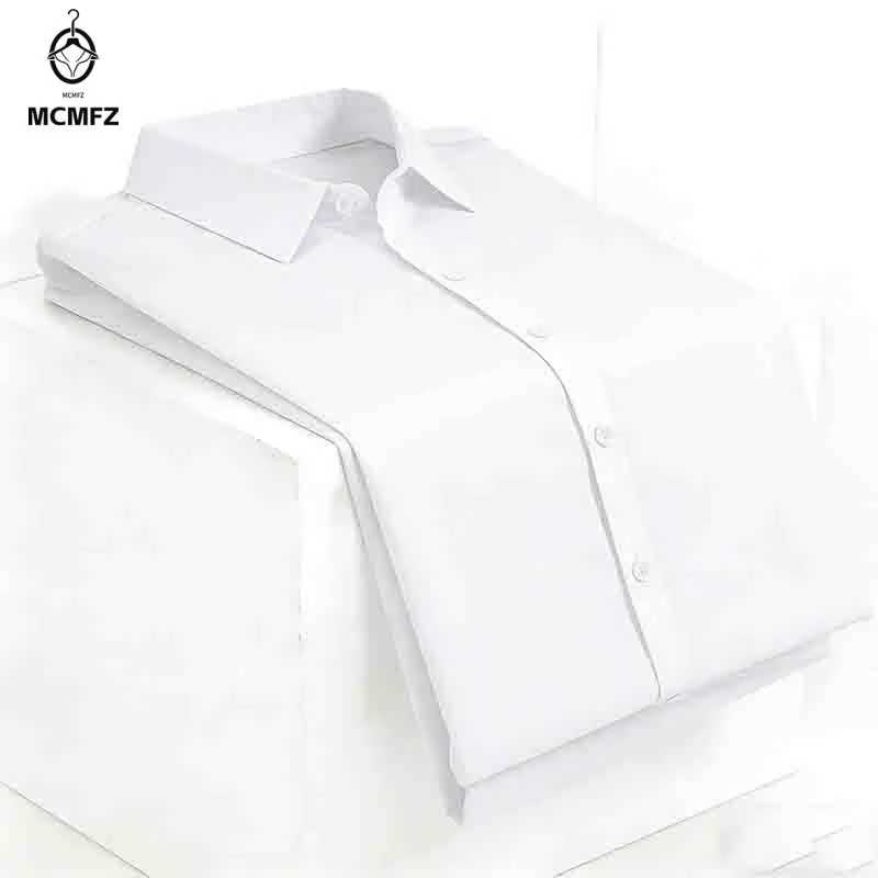 Chemise habillée noire pour homme, sans repassage, à manches courtes, boutonnée, col rabattu, pour le bureau