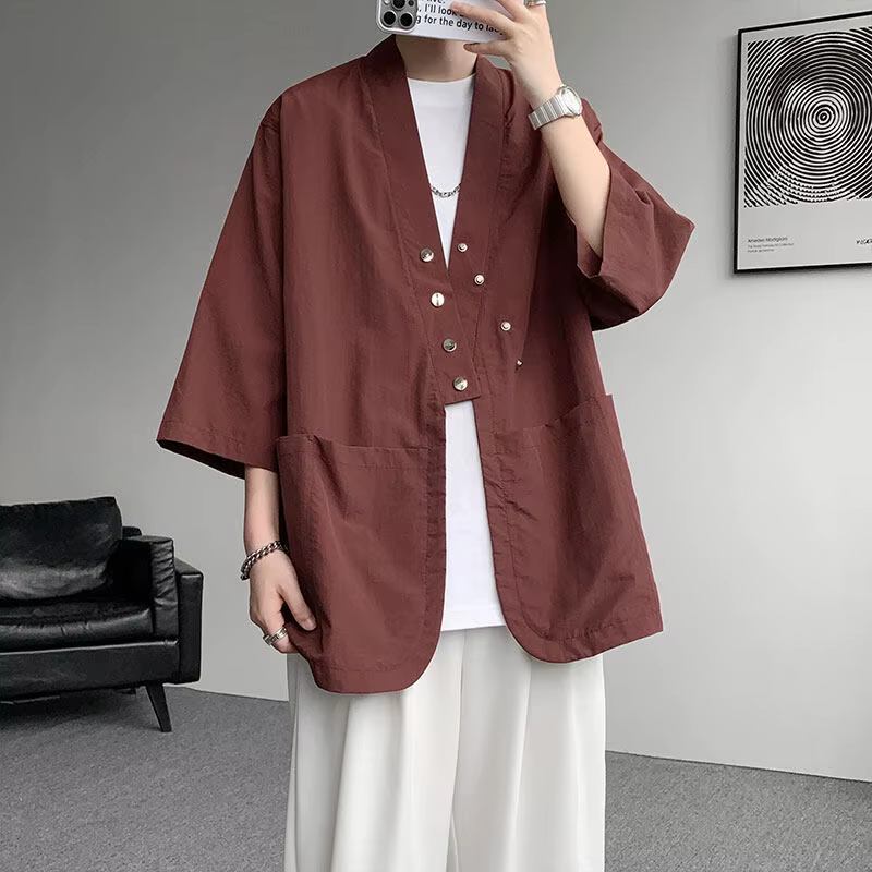 Chemise kimono pour homme