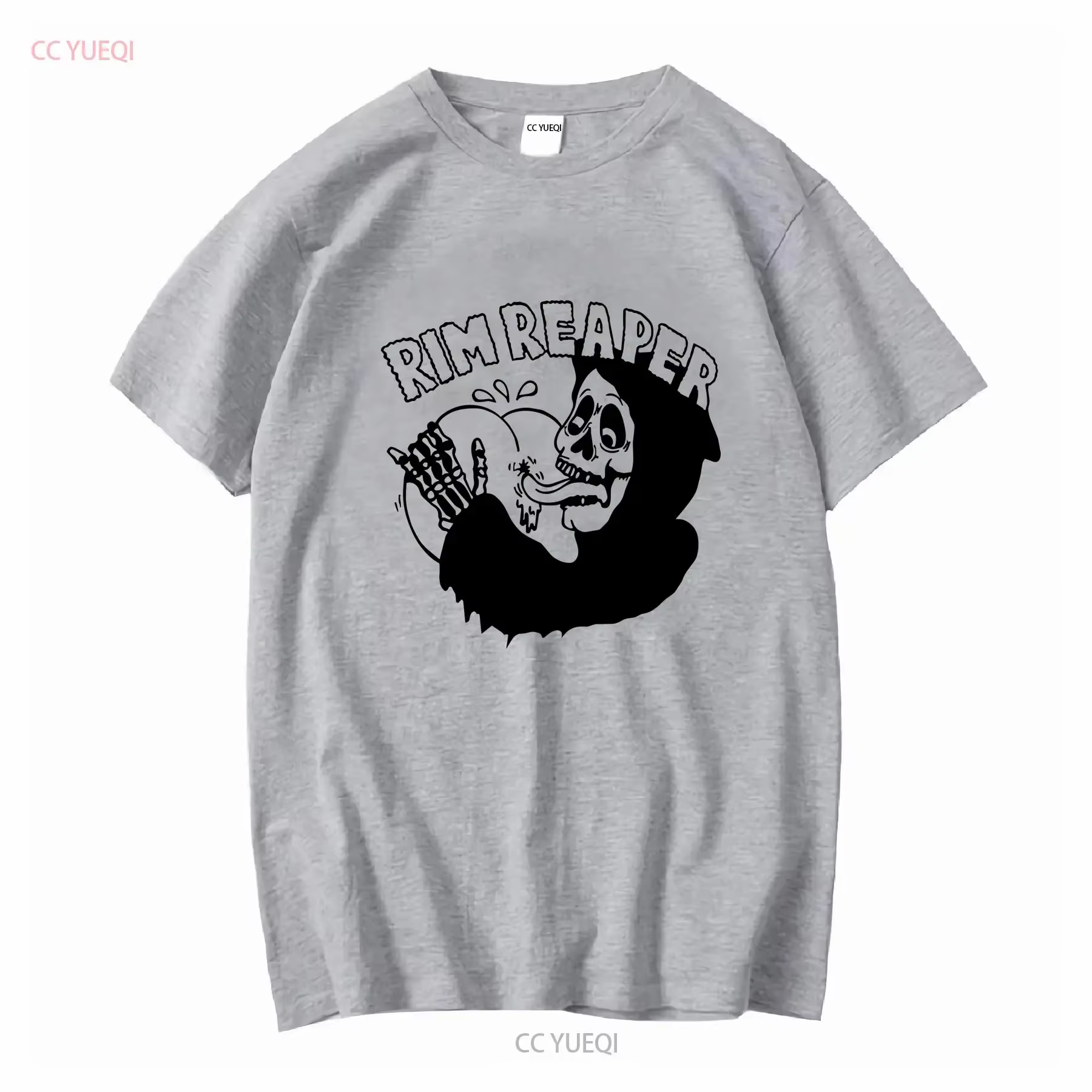 RIM REAPER T SHIRT moto hors-la-loi motard vintage lavé streetwear vêtements de créateurs mode élégante légèrement graphique
