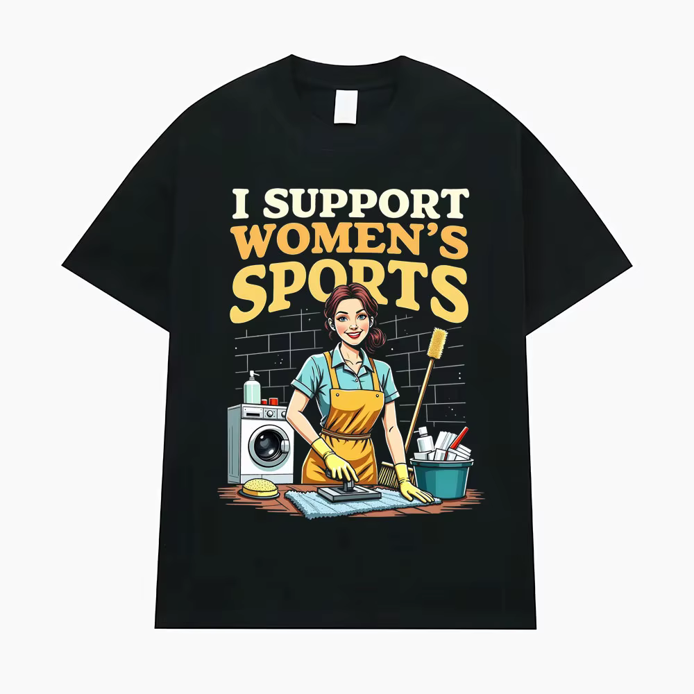 T-shirt humoristique et sarcastique « J'encourage les sports féminins » pour hommes et femmes