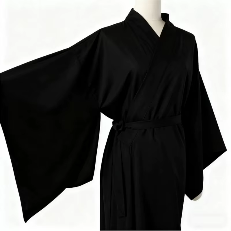 Kimono traditionnel japonais uni pour femme