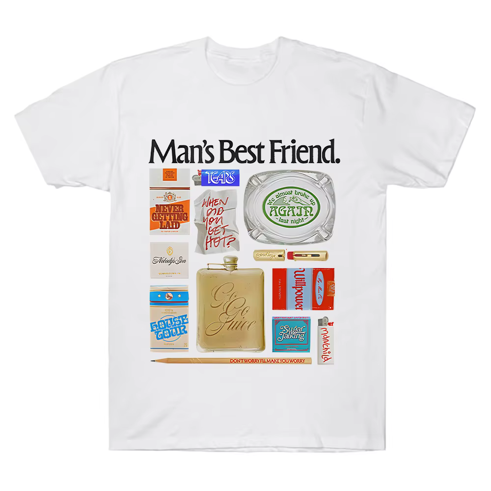 Sabrina charpentier homme meilleur ami objet T-Shirt été femmes T-shirts surdimensionné Y2k manches courtes couverture en coton vêtements unisexes