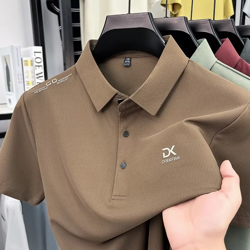 DREKFISH – polo brodé pour hommes