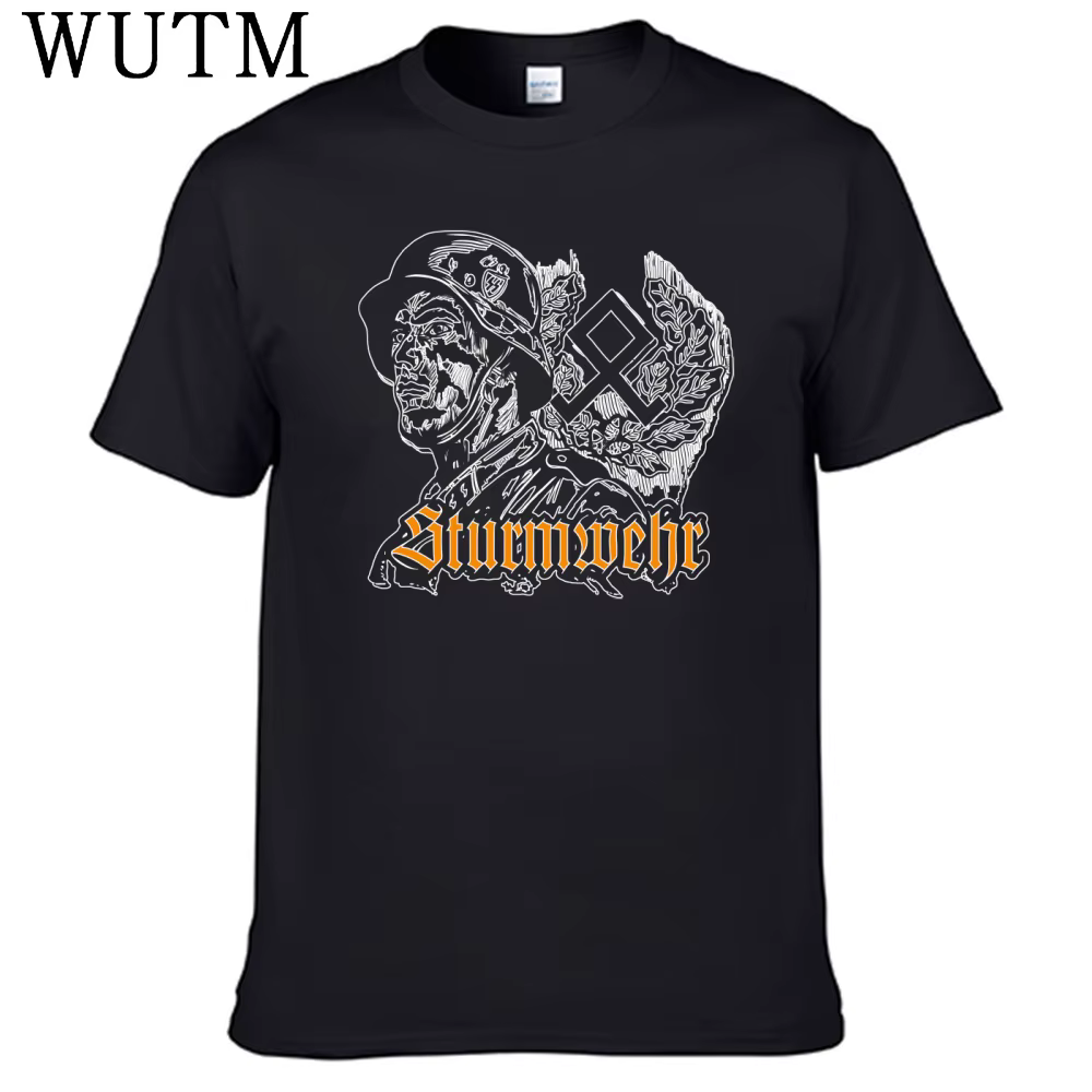 Nouveau groupe Sturmwehr t-shirt 100% coton hommes chemise