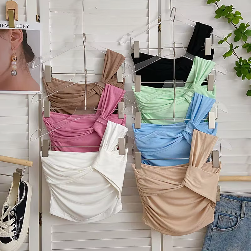 Haut Froncé Chic et Précieux pour Femme