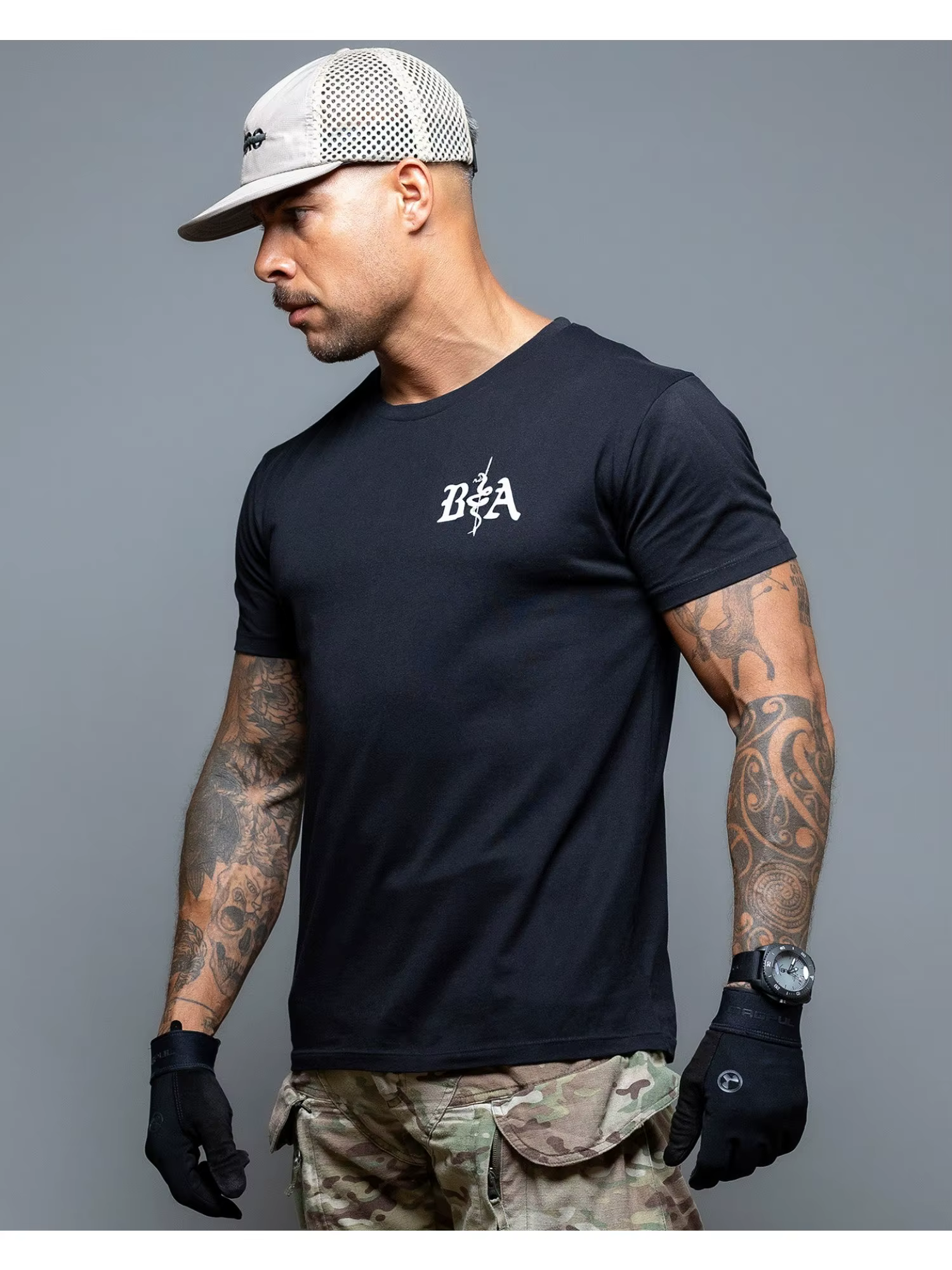 T-shirt imprimé Angel Warrior pour hommes