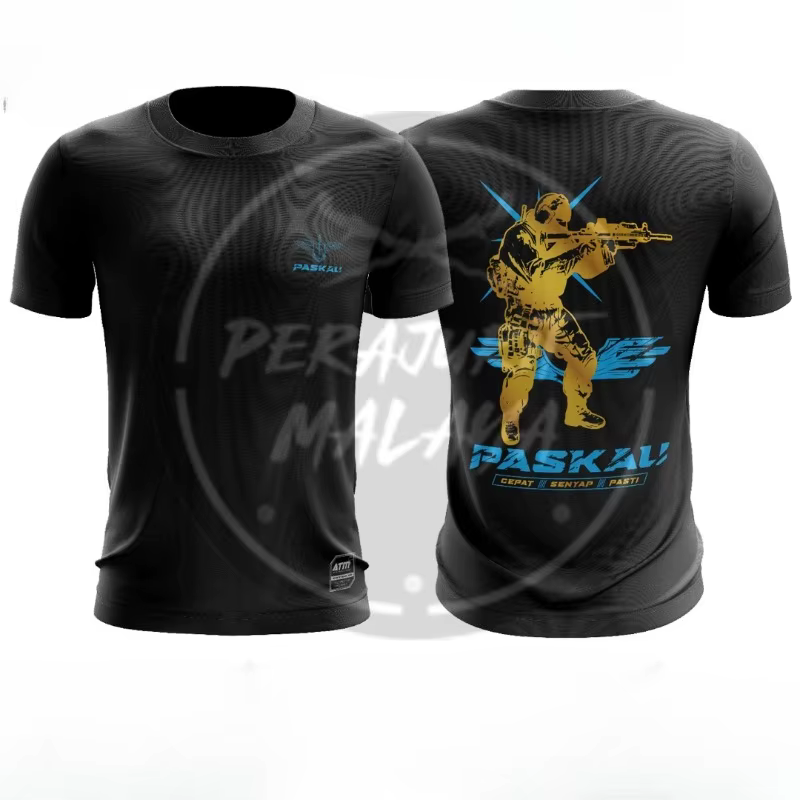 T-shirt à manches courtes pour homme 100% coton noir