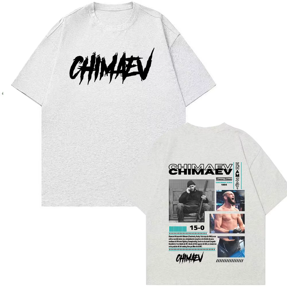 Khamzat Chimaev couverture graphique T-shirts hommes femmes mode d'été Hip Hop tendance