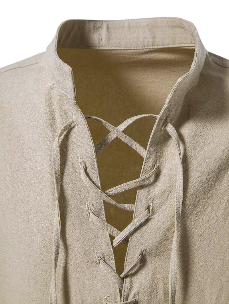 Chemise Henley décontractée pour homme