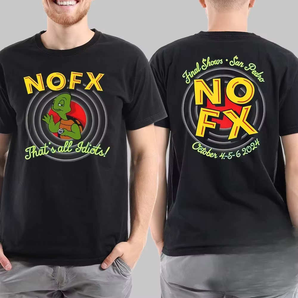 Hommes femmes Fans essentiels à manches courtes hauts marque de mode été décontracté quotidien T-shirt NOFX Rock Band