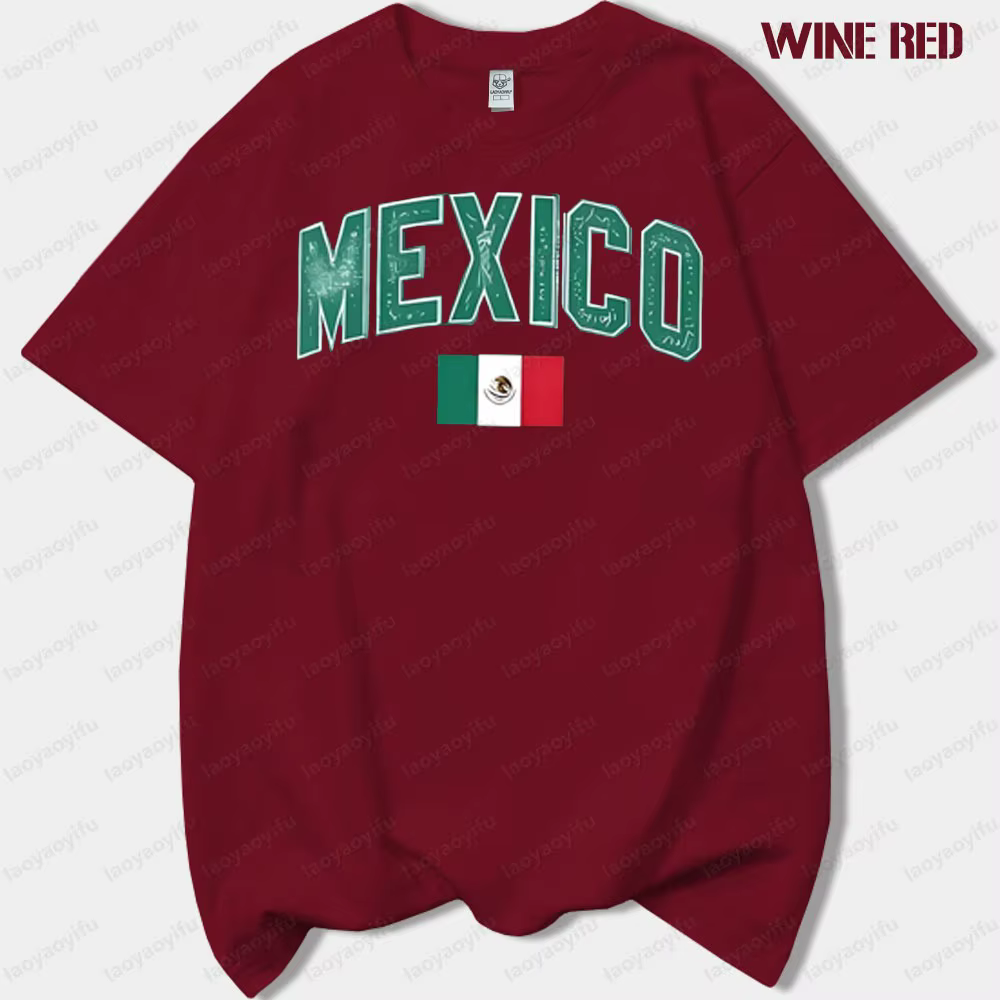 Jour de l'indépendance mexicain femme graphique t-shirts Viva mexique homme été haute qualité coton t-shirt mode décontracté extérieur hauts