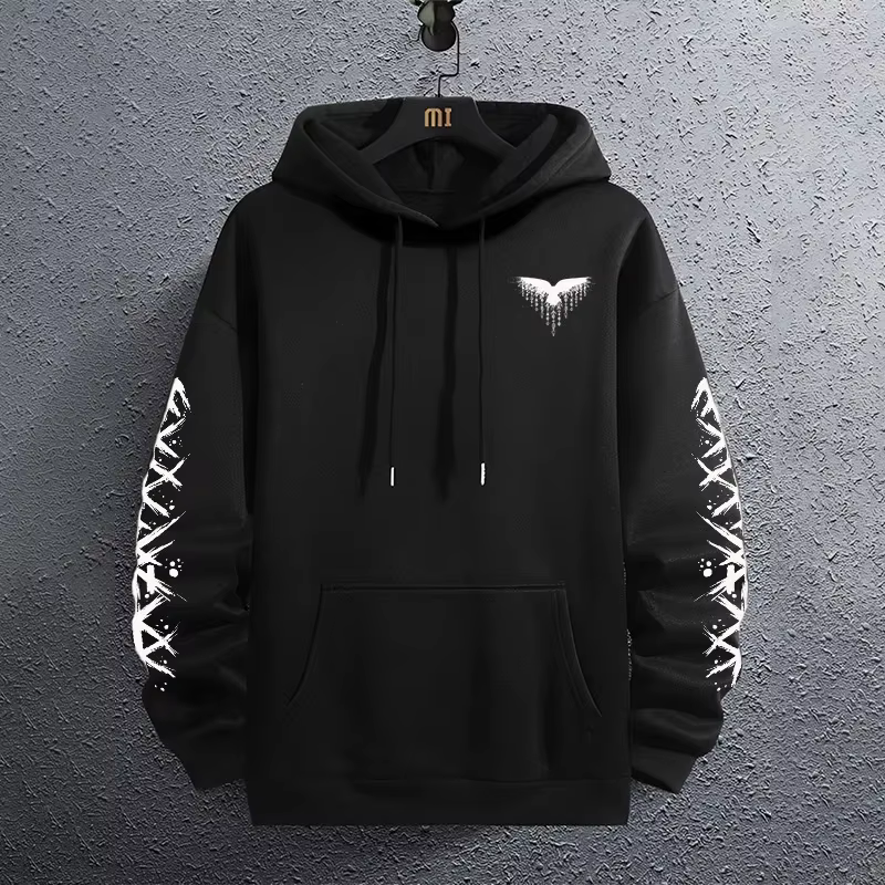 2025 flambant neuf noir sweats automne hiver mâle quotidien décontracté sportif Jogging à capuche hommes vêtements d'extérieur mode pull