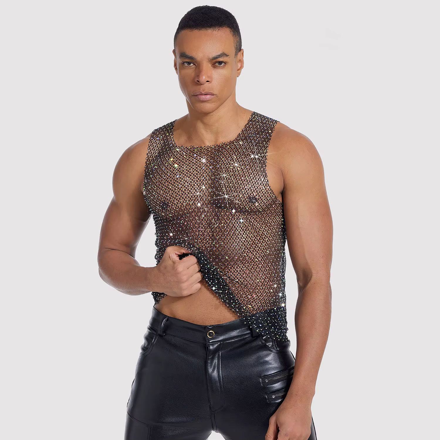 Débardeur en strass pour hommes