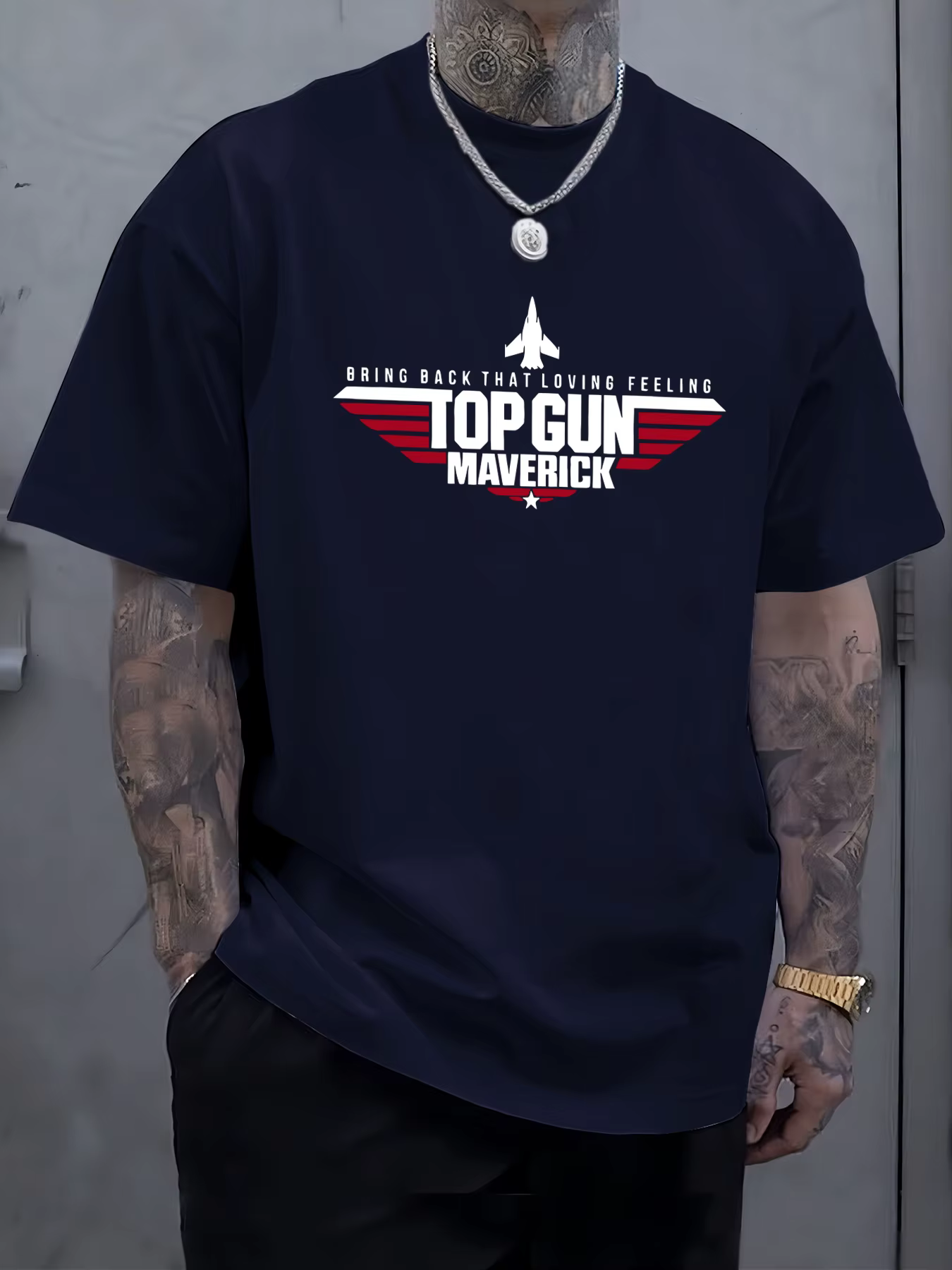 Nouveaux T-shirts imprimés Top Gun Maverick pour homme