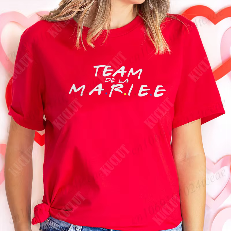 T-shirt pour Enterrement de Vie de Jeune Fille Français