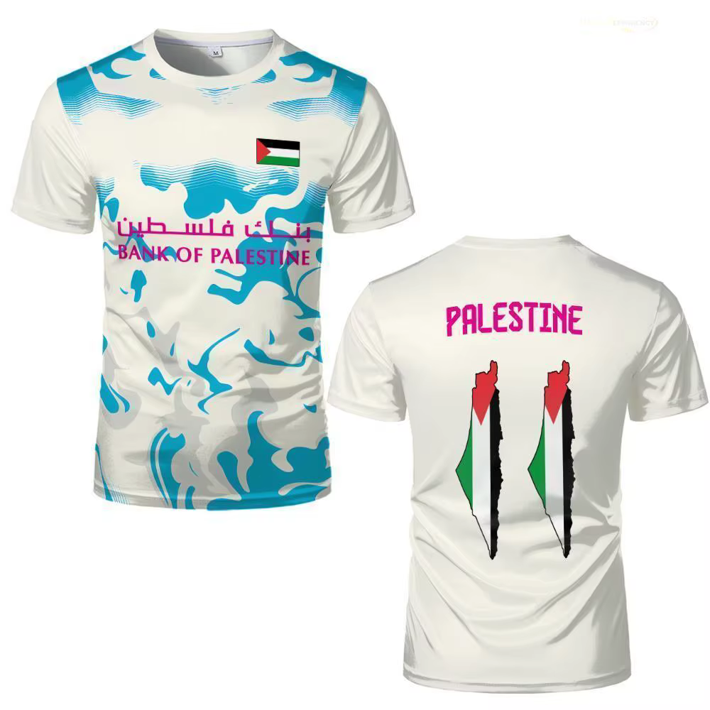 T-shirt imprimé drapeau palestinien