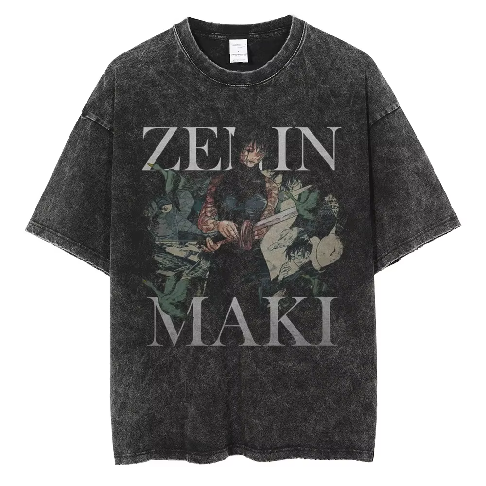 T-shirt imprimé Anime Jujutsu Kaisen Zenin Maki