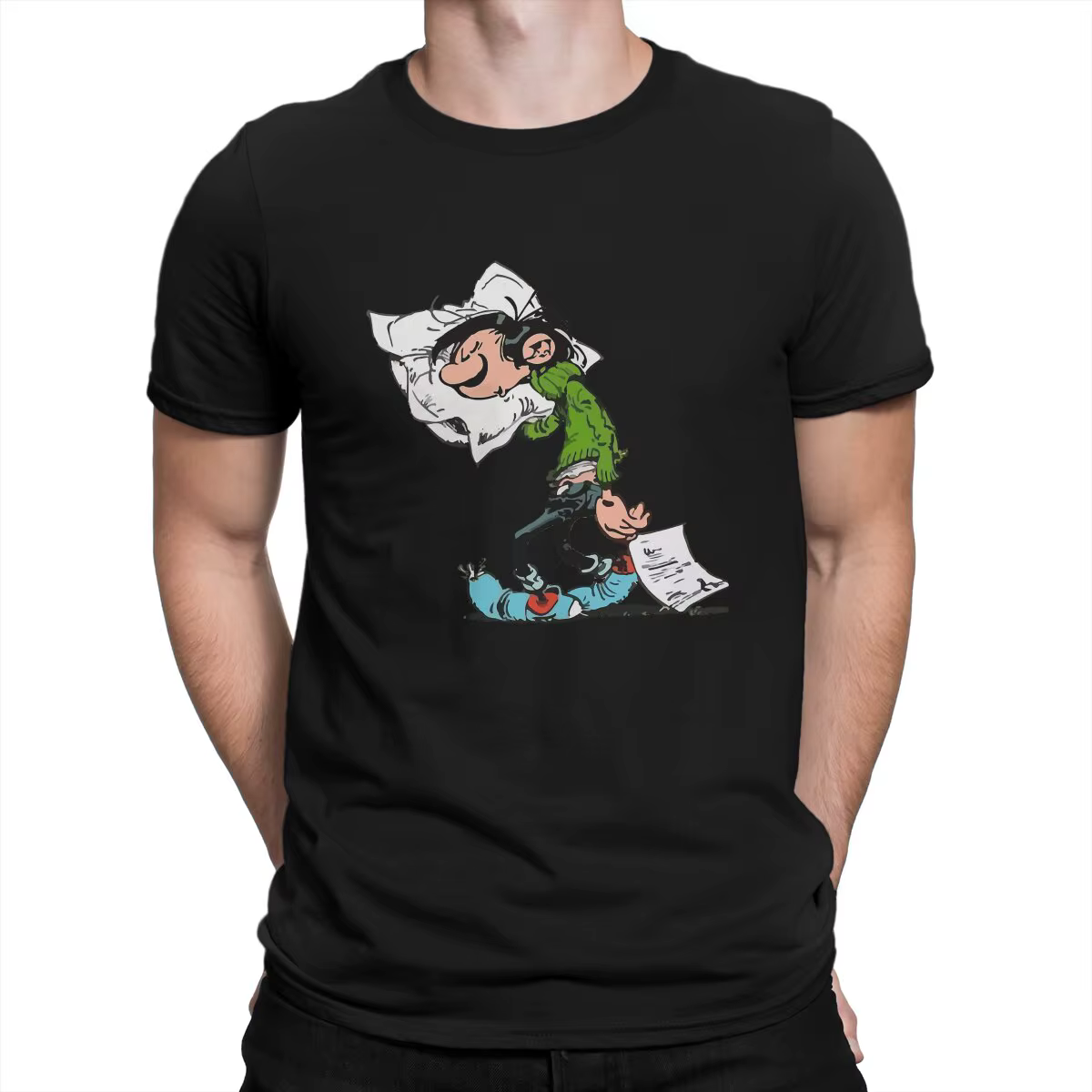 Gaston Lagaffe Comics T-shirt pour homme