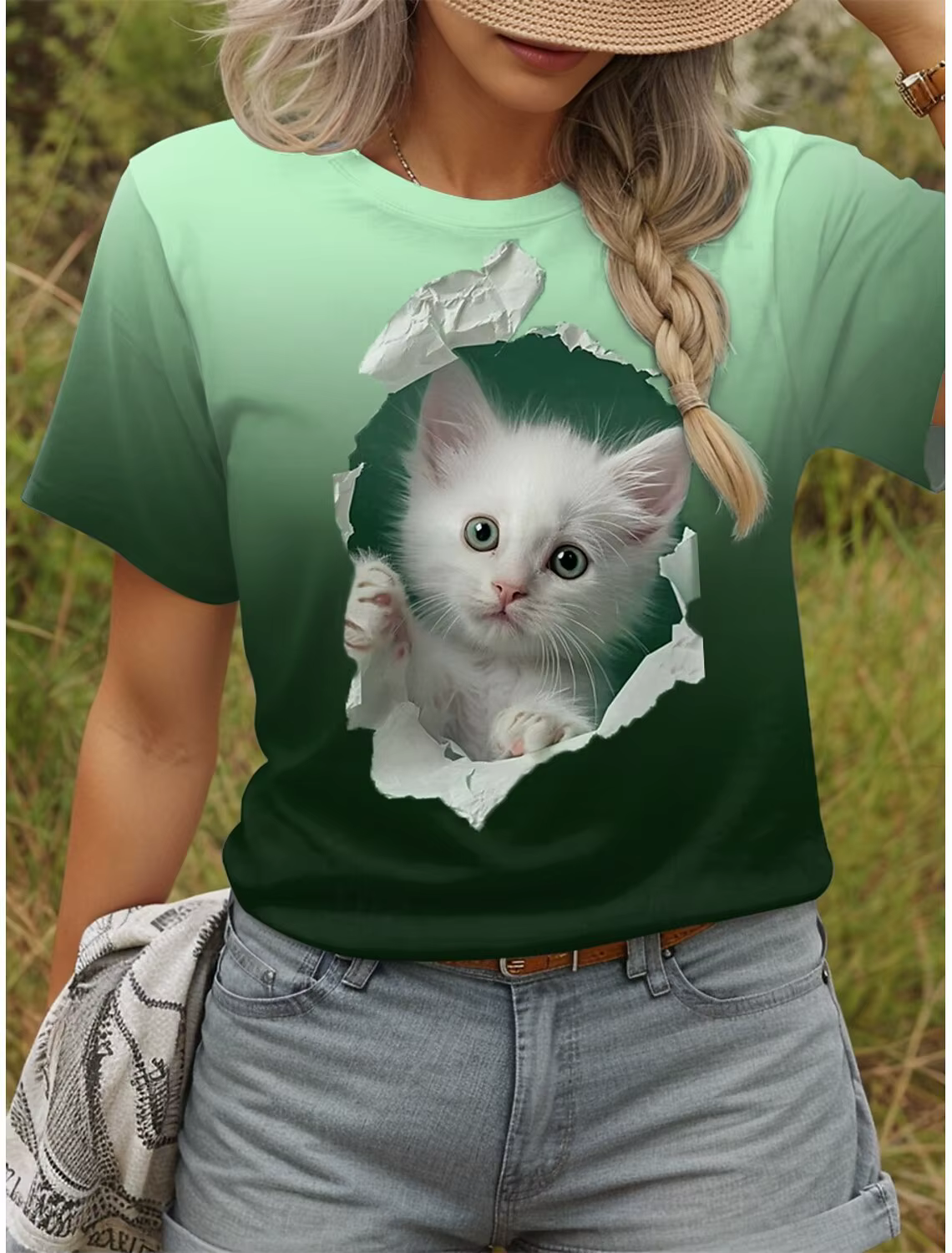T-shirts mignons avec chatons