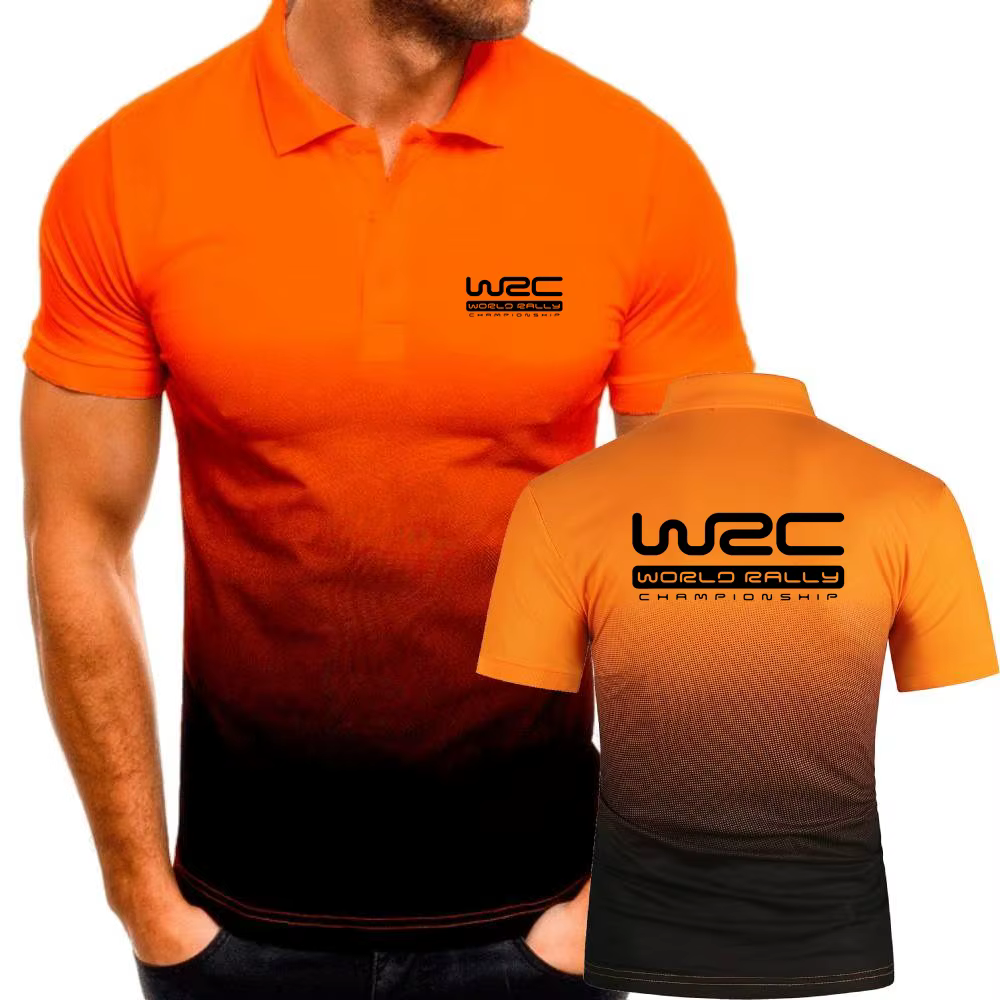 Hommes polos dégradé couleur Polo championnat du monde des rallye WRC t-shirts militaire tactique Sport jeunesse à