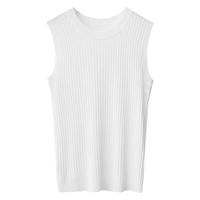 Débardeur Amii pour femme – Nouvelle collection été 2026 – Coupe droite sans manches – Couleur unie – Gilet polyvalent