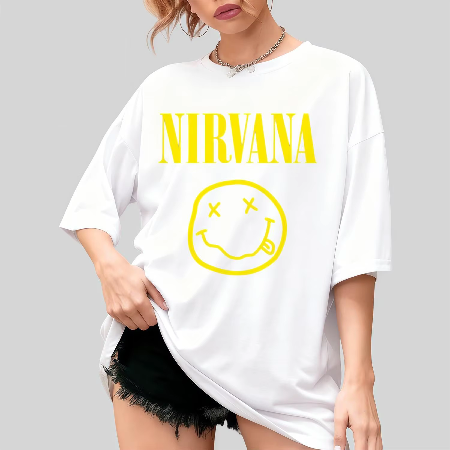 T-shirt Nirvana Smiley Face