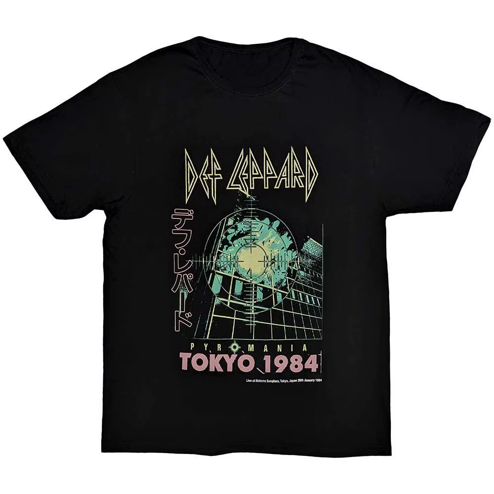 T-Shirt Def Leppard Shatter Band en coton pour hommes et femmes