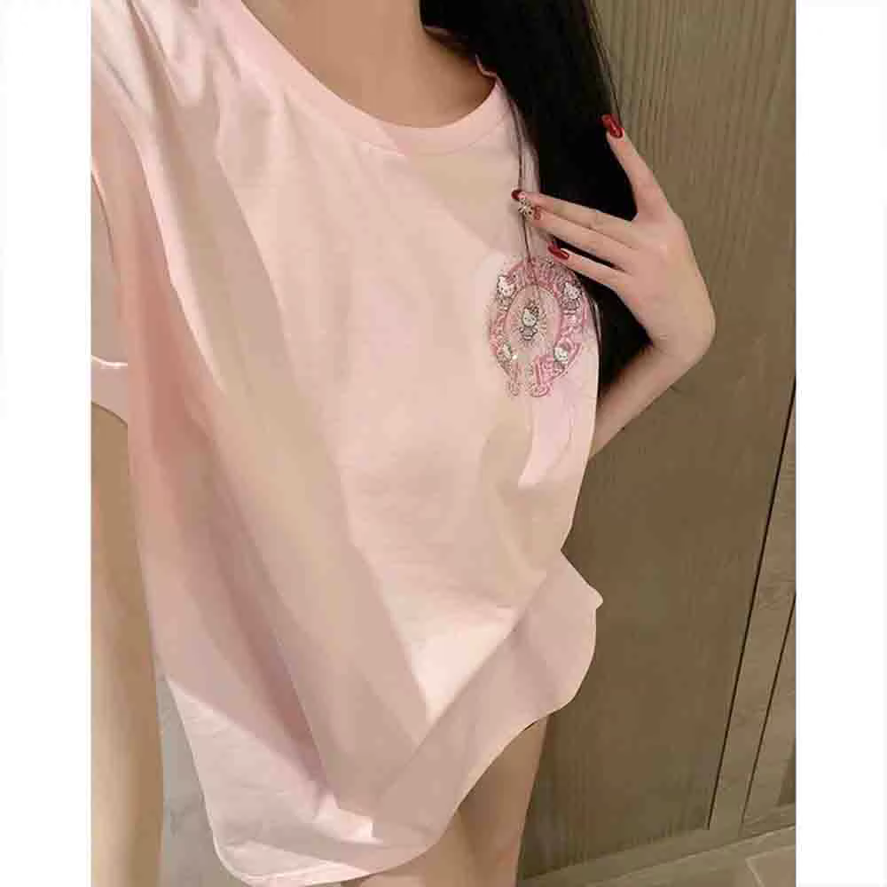 T-shirt à manches courtes pour femme Hello Kitty