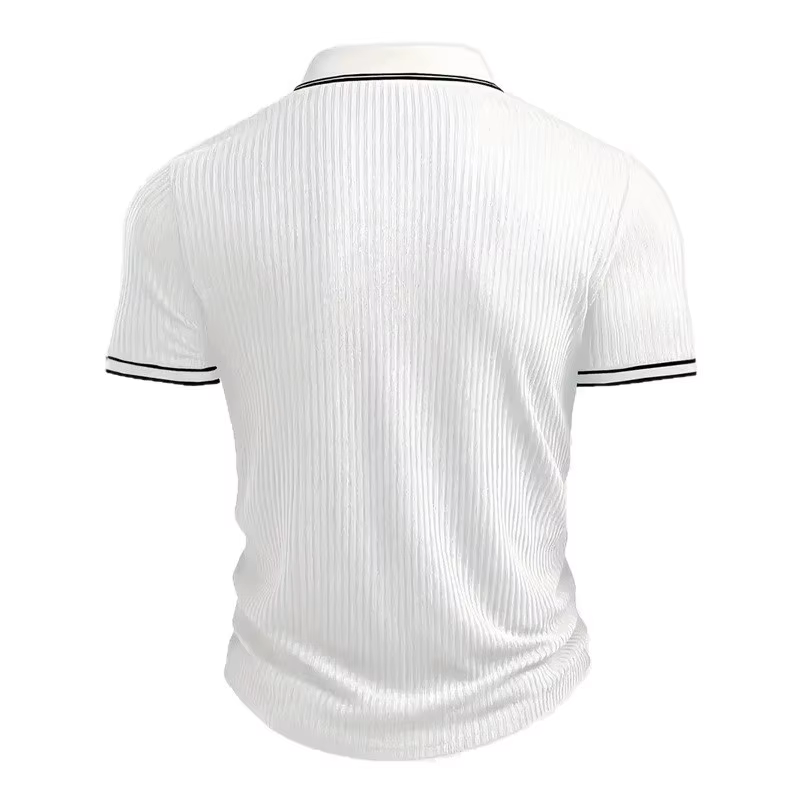 Nouveau Polo Homme Manches Courtes Couleur Unie Décontracté Chic Été T-shirt Tendance Golf