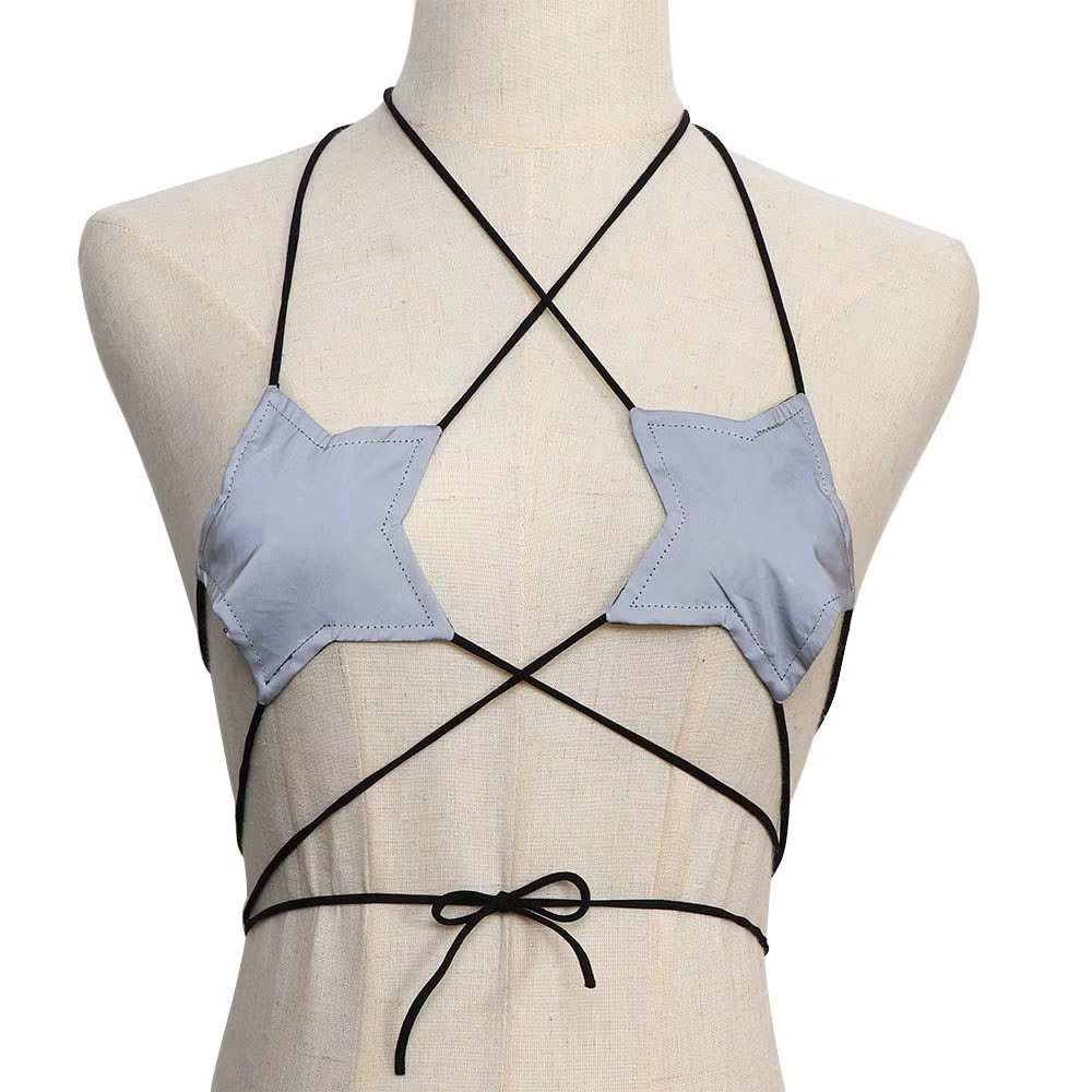 Dames haut sexy bustier hauts étoile soutien-gorge dos nu discothèque