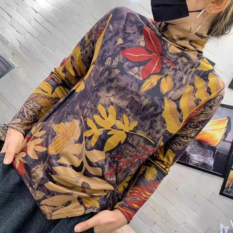 T-shirt imprimé floral pour femmes