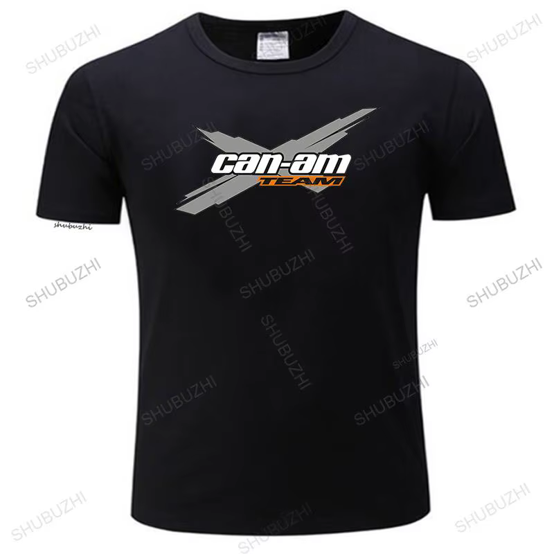Nouveau arrivé hommes T-Shirt Can-Am équipe Brp Atv noir à manches courtes
