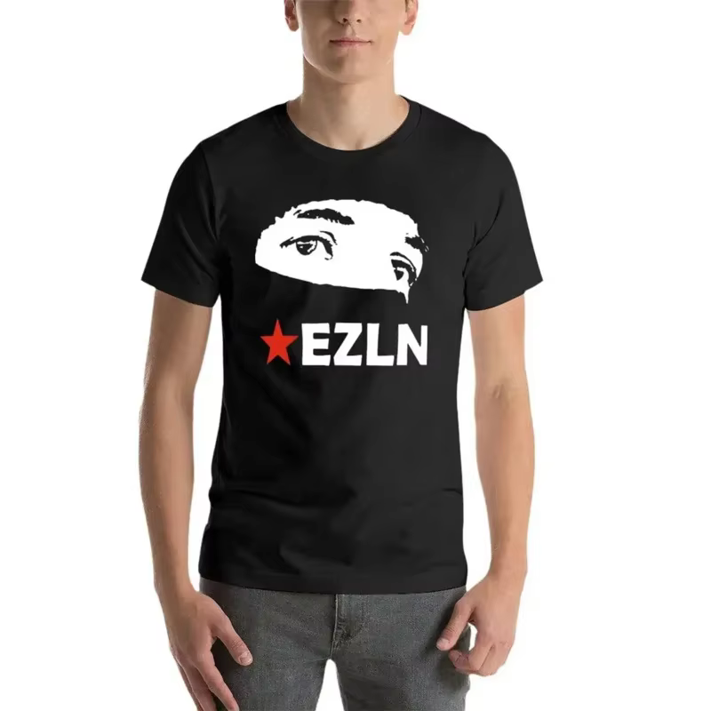 EZLN-T-shirt drôle uni pour homme