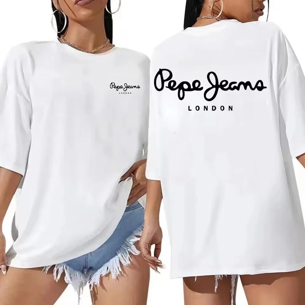 T-shirt à manches courtes avec logo Pepe Jeans London pour femme