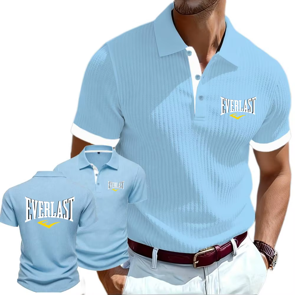Nouveaux polos en tricot à col pour hommes Everlast