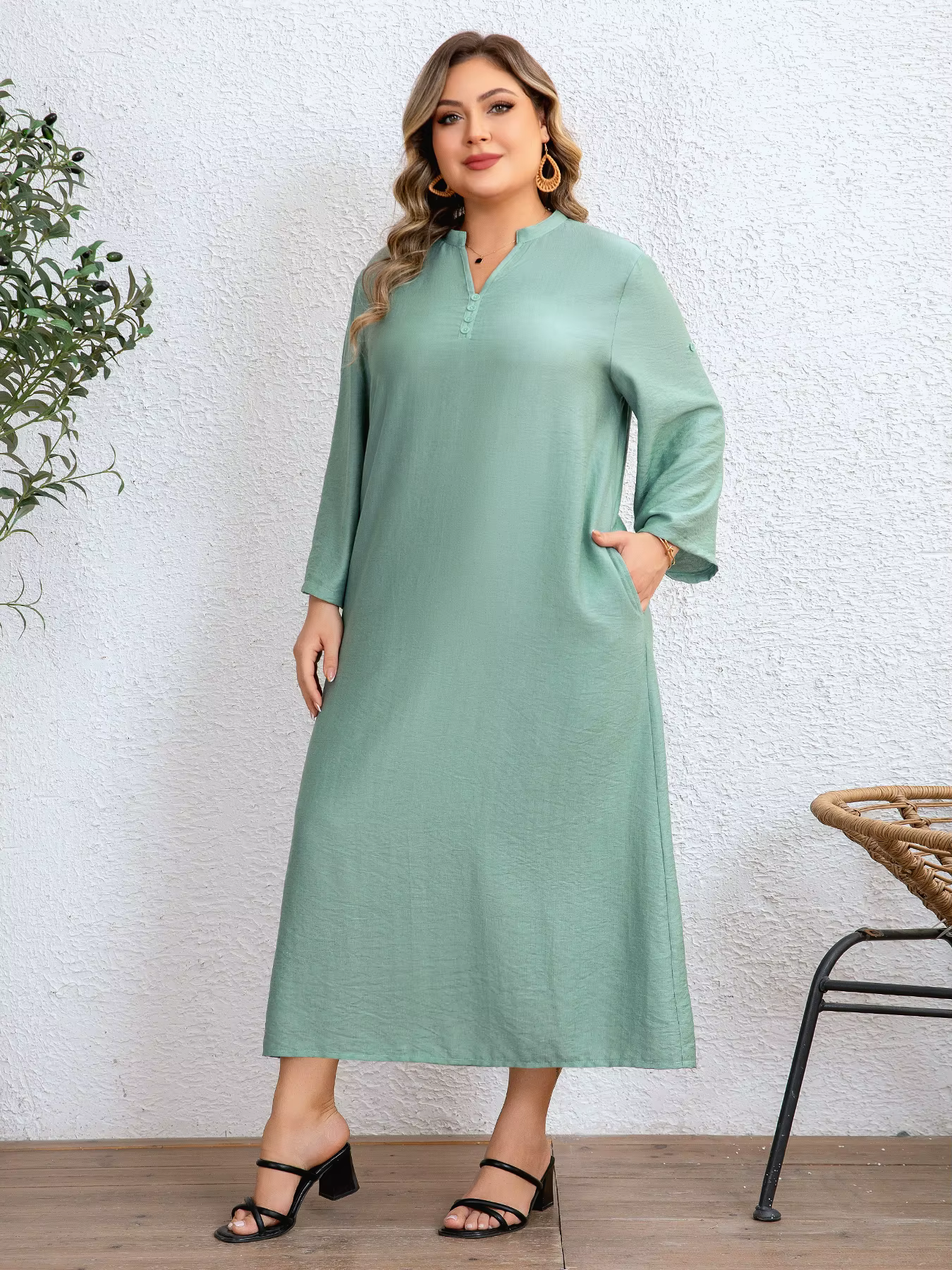 Robe ample pour femmes grandes tailles