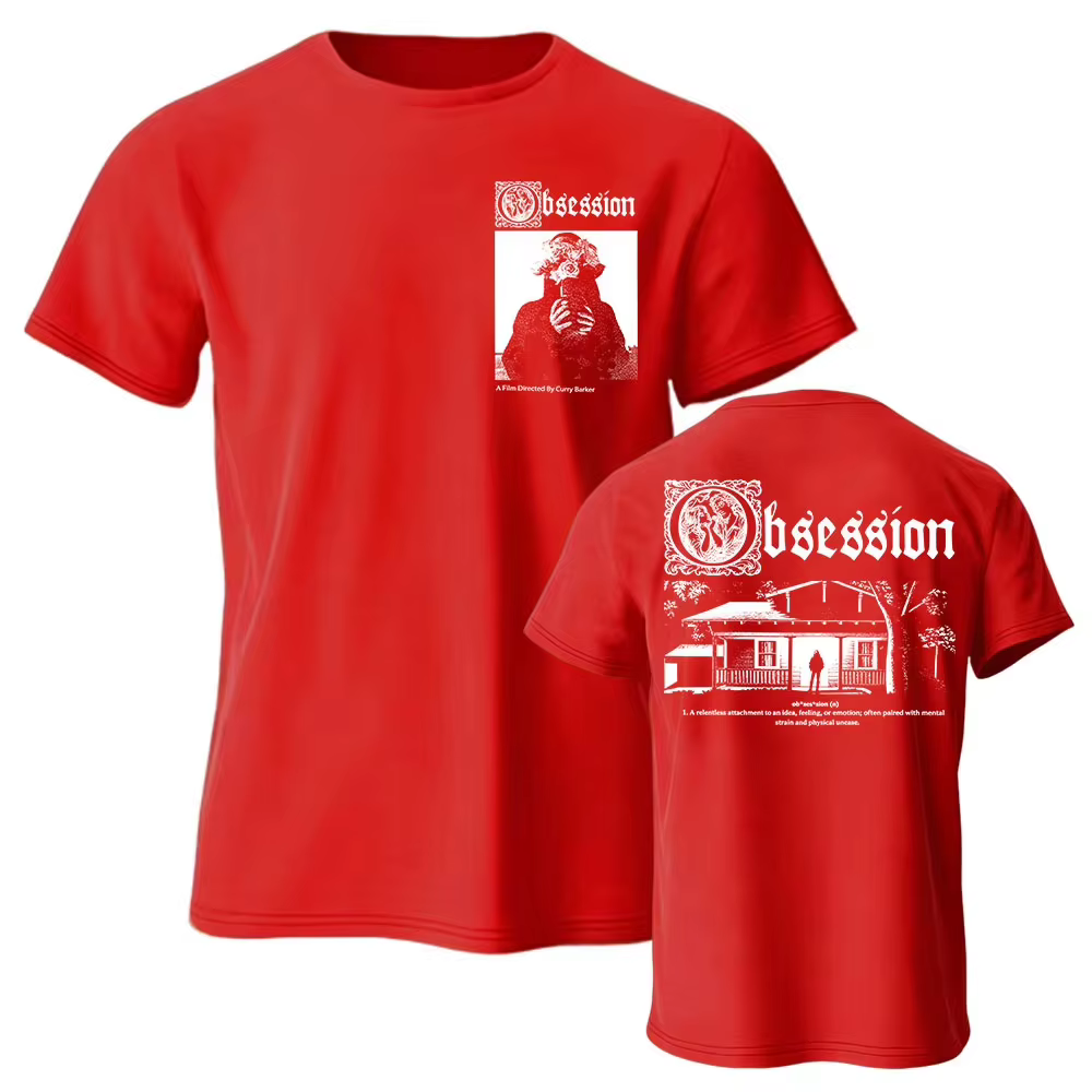 T-shirt « Movie Obsession I Love You » en coton décontracté pour homme/femme