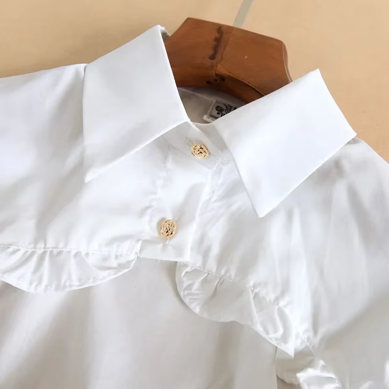 T-shirt manches longues bouffantes pour femmes