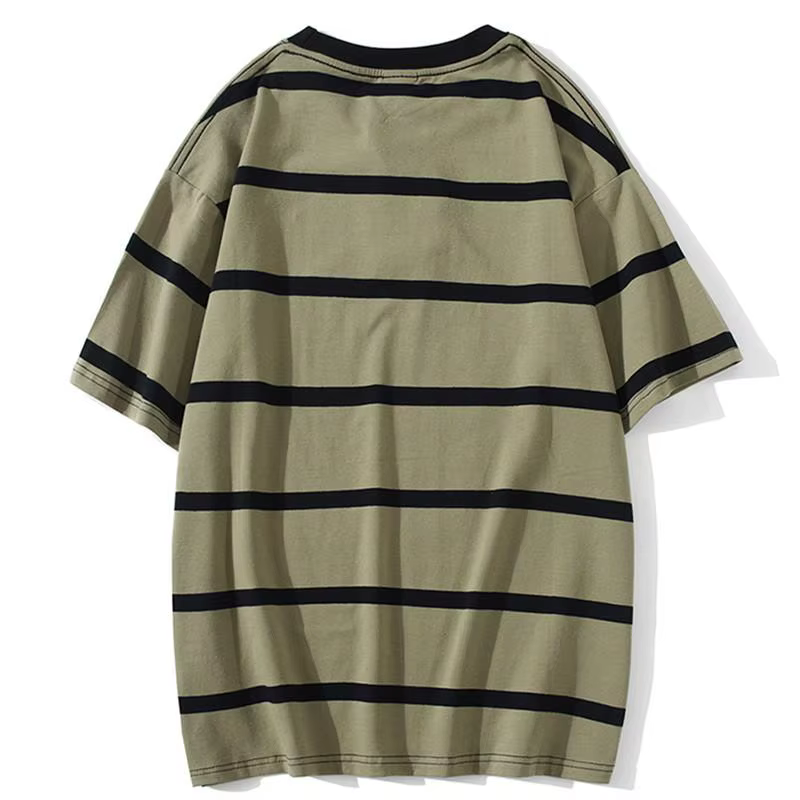 Mew hommes t-shirt couleur bloc impression 3 couleurs en option t-shirts Simple haute rue basique tout Match Cargo hauts