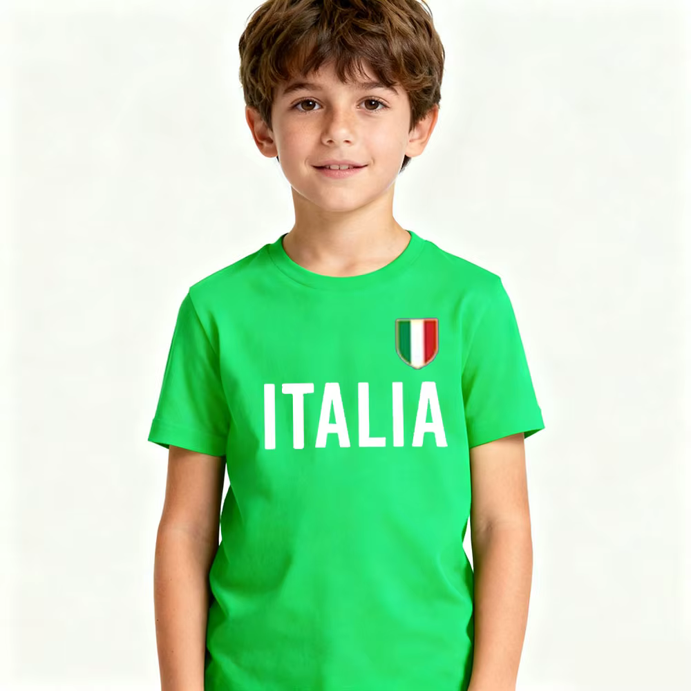 ITALIA Simple enfants T-Shirt italie mémorial vêtements garçons et filles décontracté vie quotidienne coton chemise