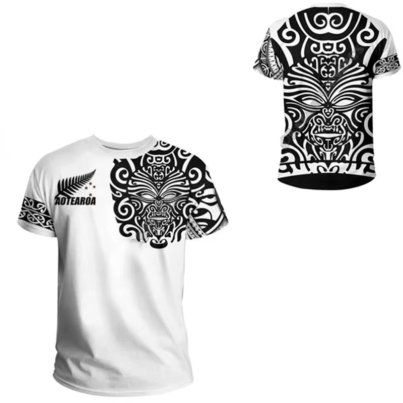 T-shirt à manches courtes et col rond pour hommes