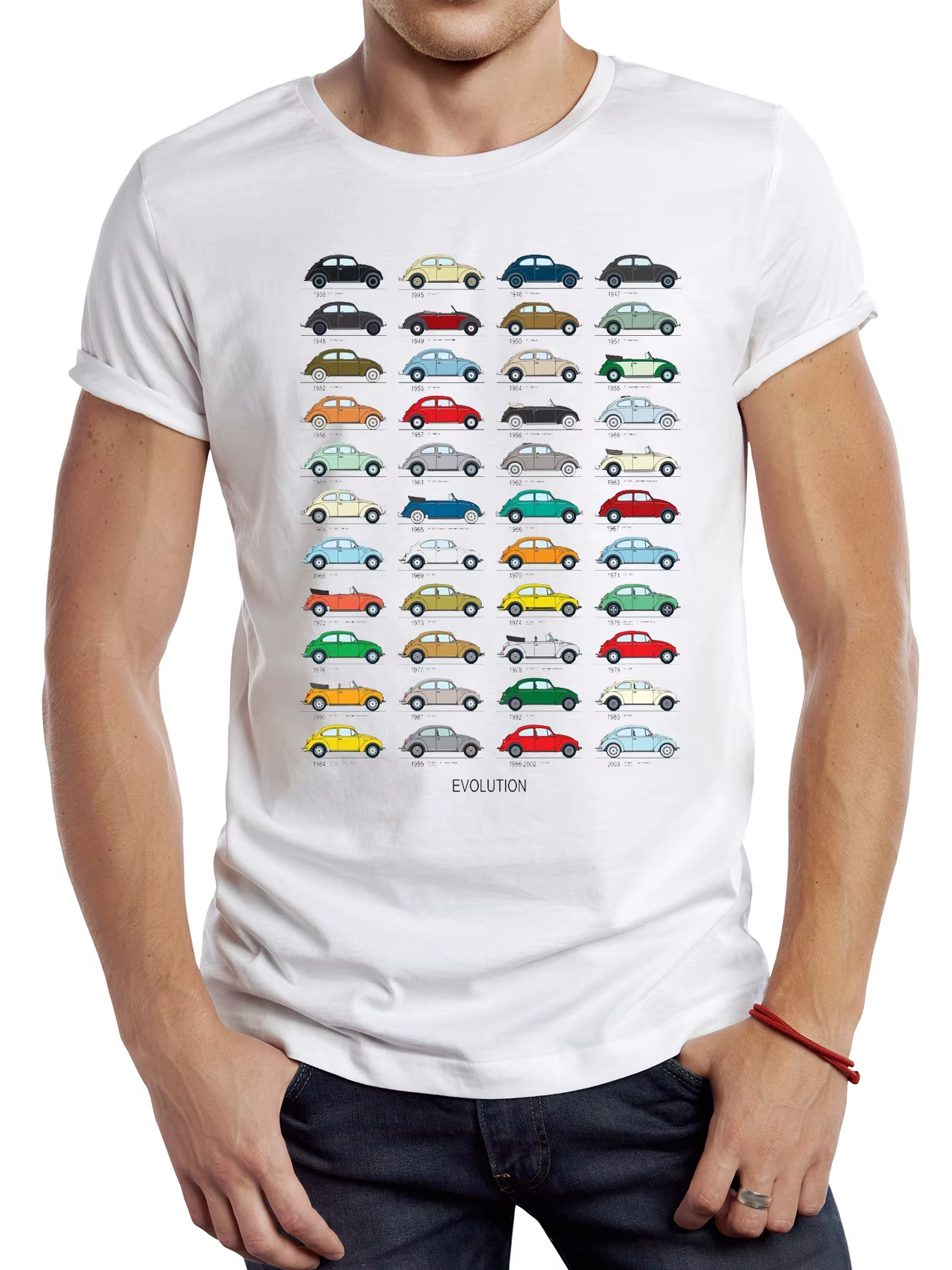 T-shirt de camping-car vintage pour hommes