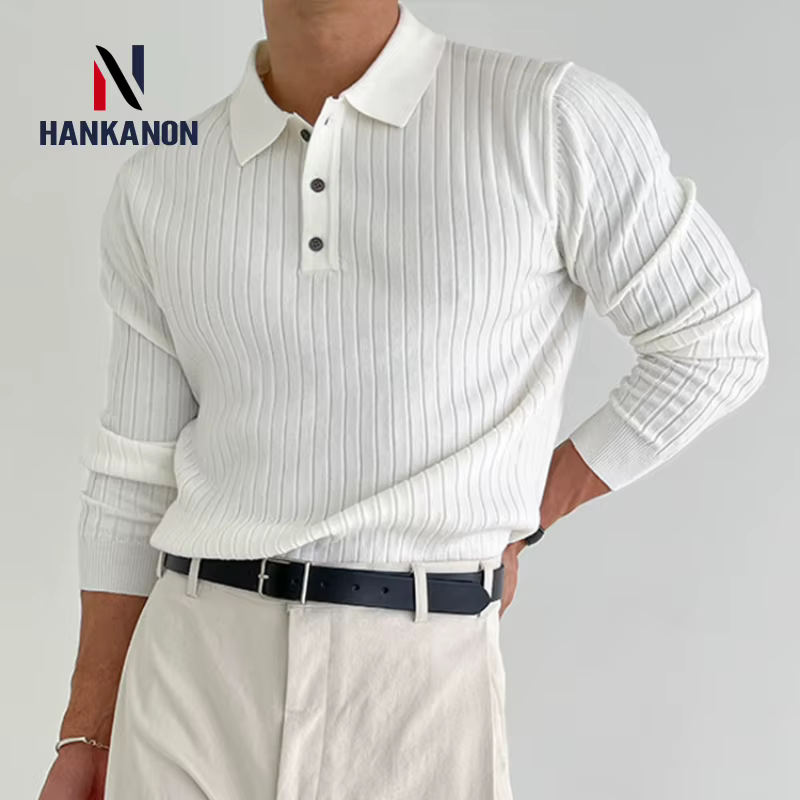 Polo rayé pour les affaires et les occasions occasionnelles