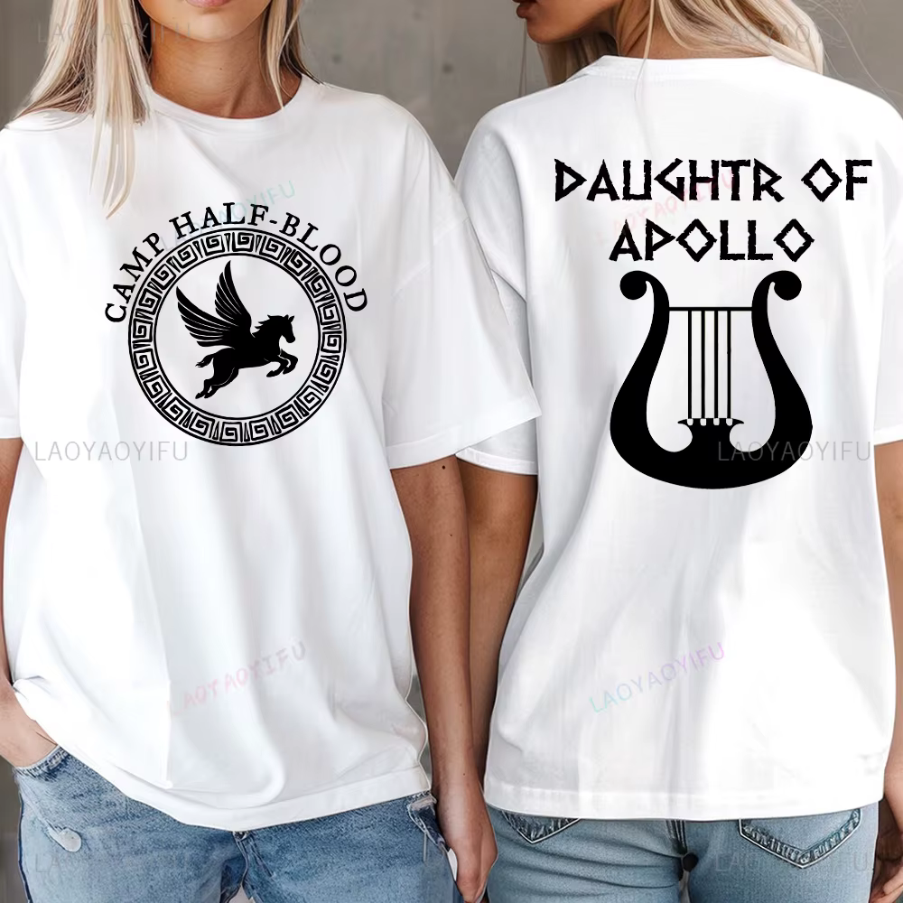 Camp demi-sang mythologie grecque fille graphique t-shirts été femme homme mode décontracté extérieur respirant coton T-shirt
