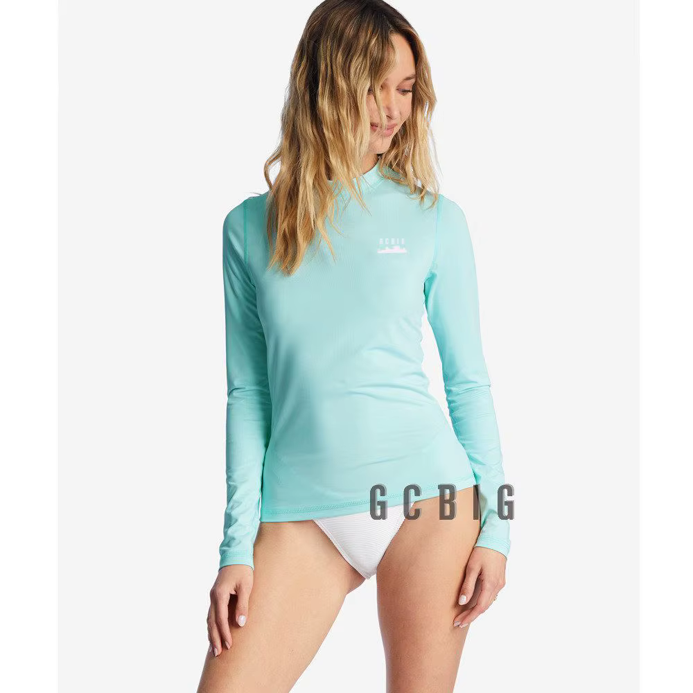 Femmes à manches longues Surf éruption garde été Surf vêtements T-shirt maillots de bain natation flotteur plage hauts Uv natation combinaison de plongée