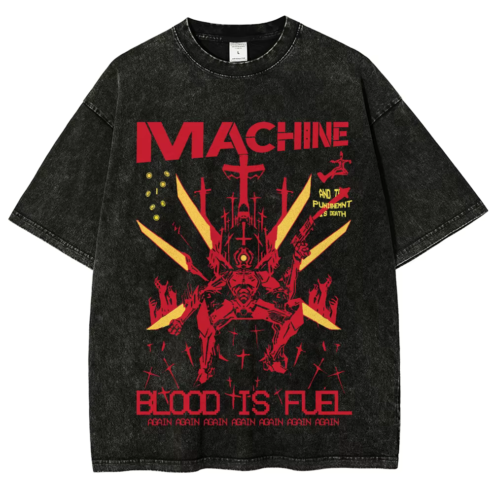T-shirt délavé modèle Ultrakill