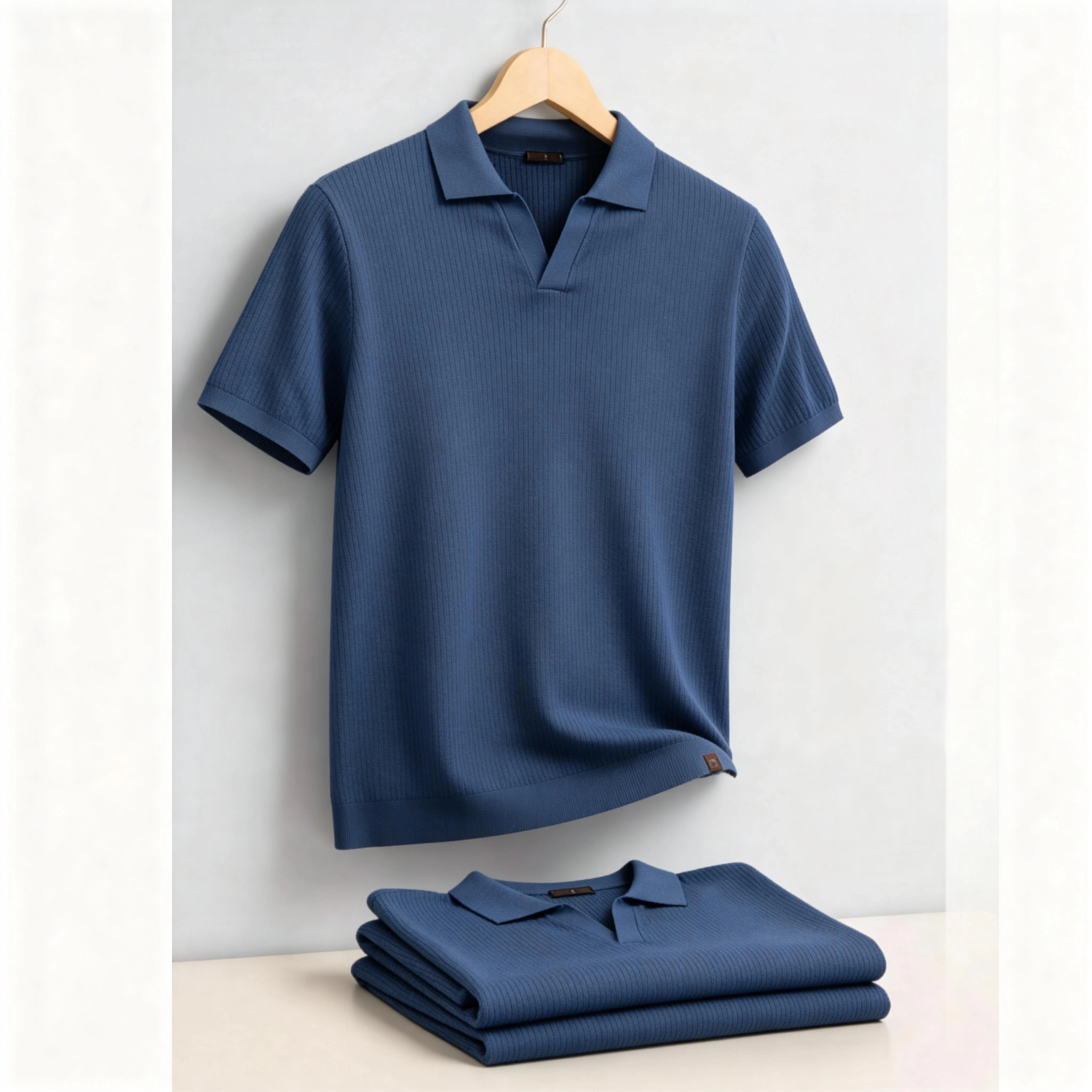 Polo Classique Homme AIOPESON – Couleur Unie